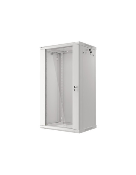 LANBERG 19" RACKOVÁ SKRIŇA PRO MONTÁŽ NA STENU 22U/600X450 (FLAT PACK) ŠEDÁ V2