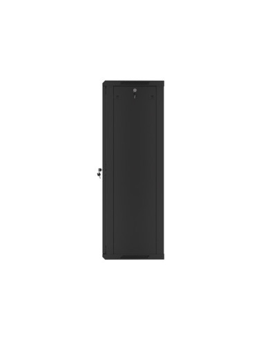 LANBERG RACKOVÁ SKRIŇA 19" NÁSTENNÁ 27U/600X450 (FLAT PACK) S PRESKLENÝMI DVERMI ČIERNA V2