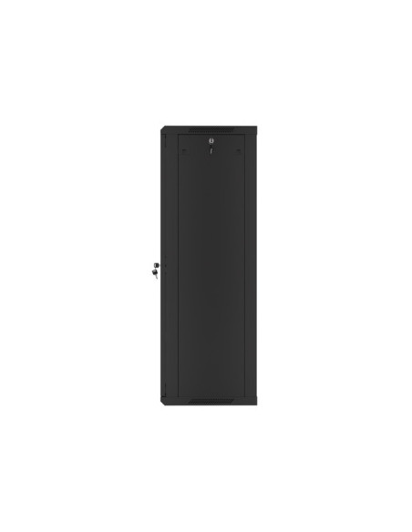 LANBERG RACKOVÁ SKRIŇA 19" NÁSTENNÁ 27U/600X450 (FLAT PACK) S PRESKLENÝMI DVERMI ČIERNA V2