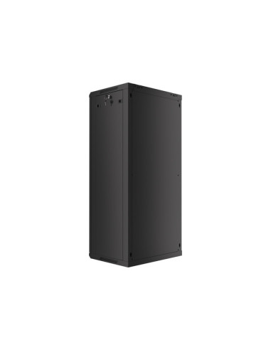 LANBERG RACKOVÁ SKRIŇA 19" NÁSTENNÁ 27U/600X450 (FLAT PACK) S PRESKLENÝMI DVERMI ČIERNA V2