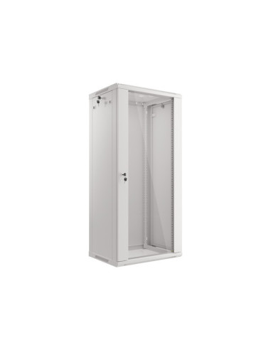 LANBERG RACKOVÁ SKRIŇA 19" NÁSTENNÁ 27U/600X450 (FLAT PACK) ŠEDÁ V2