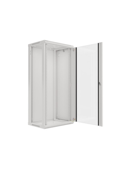 LANBERG RACKOVÁ SKRIŇA 19" NÁSTENNÁ 27U/600X450 (FLAT PACK) ŠEDÁ V2
