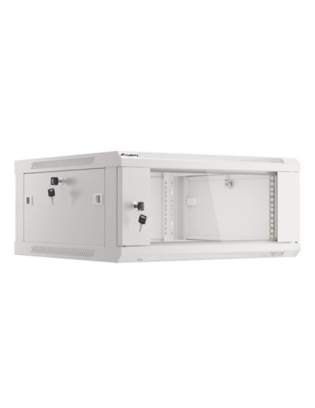 LANBERG RACKOVÁ SKRIŇA 19" PRO MONTÁŽ NA STENU 4U/600X600 (FLAT PACK) V2 ŠEDÁ