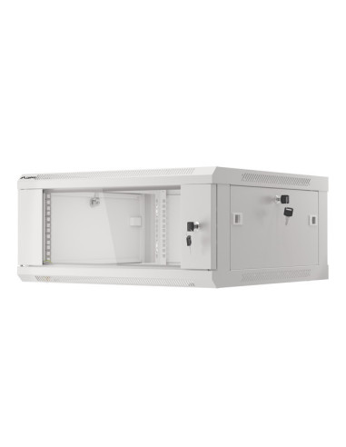 LANBERG RACKOVÁ SKRIŇA 19" PRO MONTÁŽ NA STENU 4U/600X600 (FLAT PACK) V2 ŠEDÁ