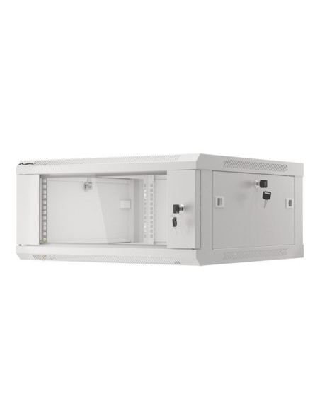 LANBERG RACKOVÁ SKRIŇA 19" PRO MONTÁŽ NA STENU 4U/600X600 (FLAT PACK) V2 ŠEDÁ