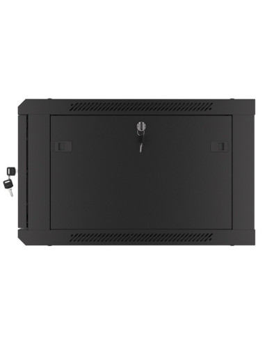 LANBERG RACKOVÁ SKRIŇA 19" PRO MONTÁŽ NA STENU 6U/600X600 PRO VLASTNÚ MONTÁŽ S KOVOVÝMI DVERAMI ČIERNA