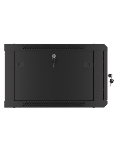 LANBERG RACKOVÁ SKRIŇA 19" PRO MONTÁŽ NA STENU 6U/600X600 PRO VLASTNÚ MONTÁŽ S KOVOVÝMI DVERAMI ČIERNA