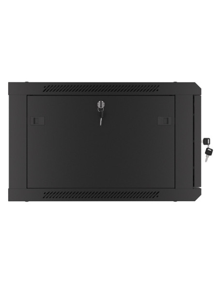 LANBERG RACKOVÁ SKRIŇA 19" PRO MONTÁŽ NA STENU 6U/600X600 PRO VLASTNÚ MONTÁŽ S KOVOVÝMI DVERAMI ČIERNA