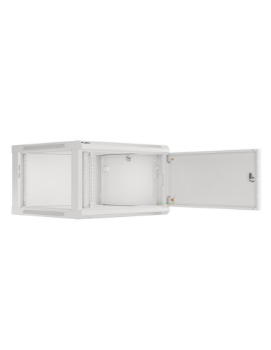 LANBERG RACKOVÁ SKRIŇA 19" PRO MONTÁŽ NA STENU 6U/600X600 PRO VLASTNÚ MONTÁŽ S KOVOVÝMI DVERAMI ŠEDÁ