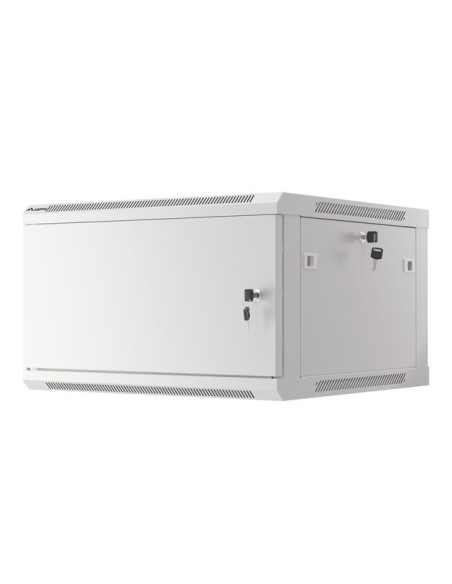 LANBERG RACKOVÁ SKRIŇA 19" PRO MONTÁŽ NA STENU 6U/600X600 PRO VLASTNÚ MONTÁŽ S KOVOVÝMI DVERAMI ŠEDÁ