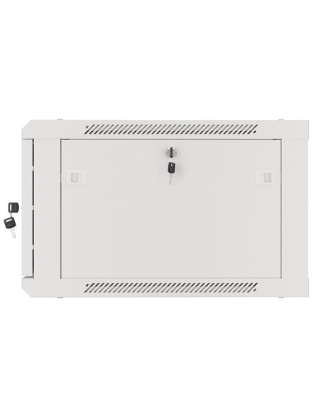 LANBERG RACKOVÁ SKRIŇA 19" PRO MONTÁŽ NA STENU 6U/600X600 PRO VLASTNÚ MONTÁŽ S KOVOVÝMI DVERAMI ŠEDÁ