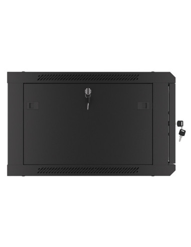 LANBERG 19" RACKOVÁ SKRIŇA PRO MONTÁŽ NA STENU 6U/600X600 (FLAT PACK) ČIERNA V2