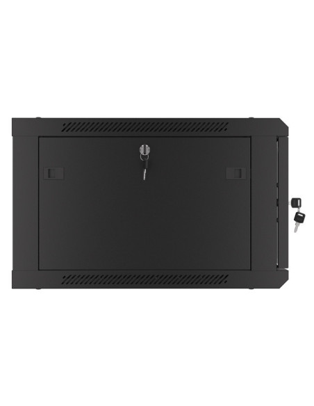 LANBERG 19" RACKOVÁ SKRIŇA PRO MONTÁŽ NA STENU 6U/600X600 (FLAT PACK) ČIERNA V2