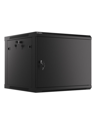 LANBERG RACKOVÁ SKRIŇA 19" PRO MONTÁŽ NA STENU 9U/600X600 PRO VLASTNÚ MONTÁŽ S KOVOVÝMI DVERAMI ČIERNA
