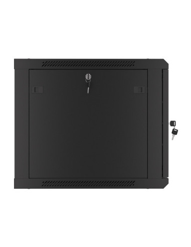 LANBERG RACKOVÁ SKRIŇA 19" PRO MONTÁŽ NA STENU 9U/600X600 PRO VLASTNÚ MONTÁŽ S KOVOVÝMI DVERAMI ČIERNA