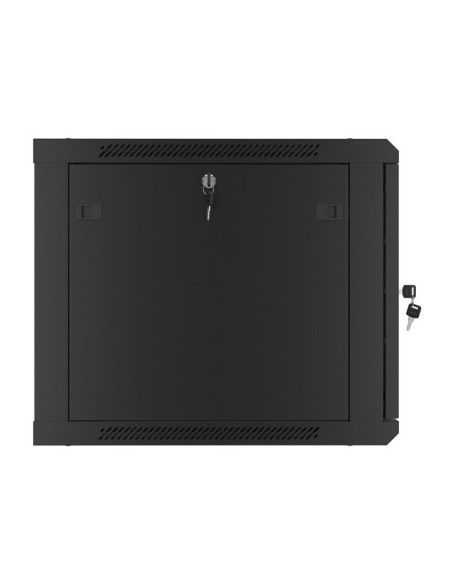LANBERG RACKOVÁ SKRIŇA 19" PRO MONTÁŽ NA STENU 9U/600X600 PRO VLASTNÚ MONTÁŽ S KOVOVÝMI DVERAMI ČIERNA