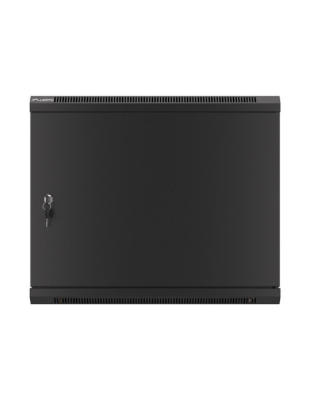 LANBERG RACKOVÁ SKRIŇA 19" PRO MONTÁŽ NA STENU 9U/600X600 PRO VLASTNÚ MONTÁŽ S KOVOVÝMI DVERAMI ČIERNA