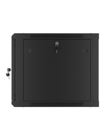 LANBERG RACKOVÁ SKRIŇA 19" PRO MONTÁŽ NA STENU 9U/600X600 PRO VLASTNÚ MONTÁŽ S KOVOVÝMI DVERAMI ČIERNA