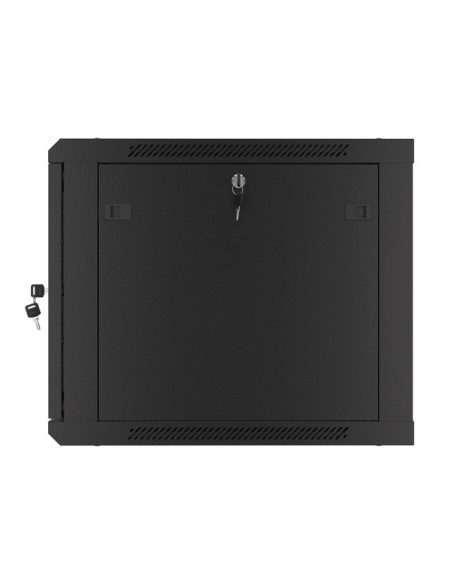 LANBERG RACKOVÁ SKRIŇA 19" PRO MONTÁŽ NA STENU 9U/600X600 PRO VLASTNÚ MONTÁŽ S KOVOVÝMI DVERAMI ČIERNA