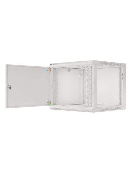 LANBERG RACKOVÁ SKRIŇA 19" PRO MONTÁŽ NA STENU 9U/600X600 PRO VLASTNÚ MONTÁŽ S KOVOVÝMI DVERMI ŠEDÁ