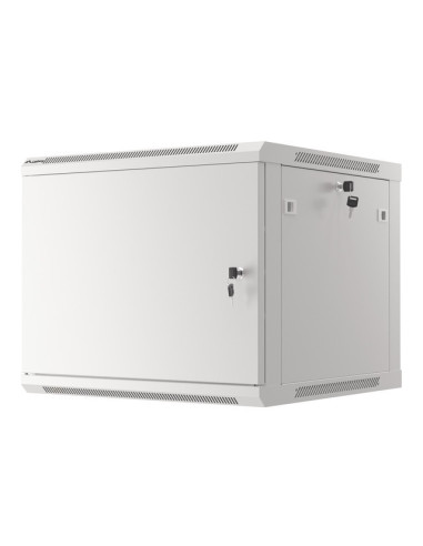 LANBERG RACKOVÁ SKRIŇA 19" PRO MONTÁŽ NA STENU 9U/600X600 PRO VLASTNÚ MONTÁŽ S KOVOVÝMI DVERMI ŠEDÁ