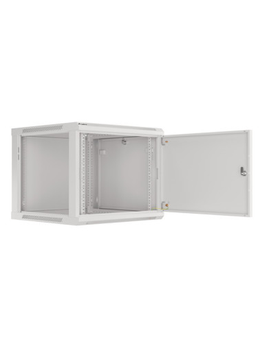 LANBERG RACKOVÁ SKRIŇA 19" PRO MONTÁŽ NA STENU 9U/600X600 PRO VLASTNÚ MONTÁŽ S KOVOVÝMI DVERMI ŠEDÁ