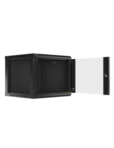 LANBERG RACKOVÁ SKRIŇA 19" PRO MONTÁŽ NA STENU 9U/600X600 (FLAT PACK) V2 ČIERNA