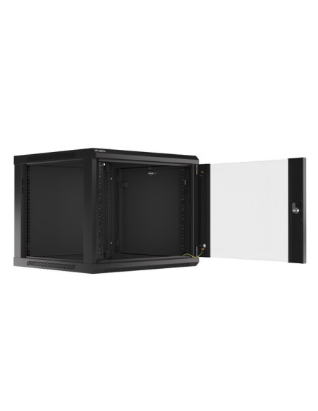 LANBERG RACKOVÁ SKRIŇA 19" PRO MONTÁŽ NA STENU 9U/600X600 (FLAT PACK) V2 ČIERNA