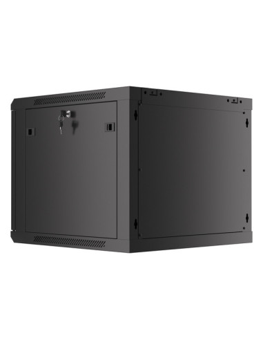 LANBERG RACKOVÁ SKRIŇA 19" PRO MONTÁŽ NA STENU 9U/600X600 (FLAT PACK) V2 ČIERNA