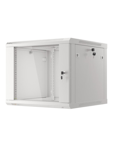 LANBERG RACKOVÁ SKRIŇA 19" PRO MONTÁŽ NA STENU 9U/600X600 (FLAT PACK) V2 ŠEDÁ