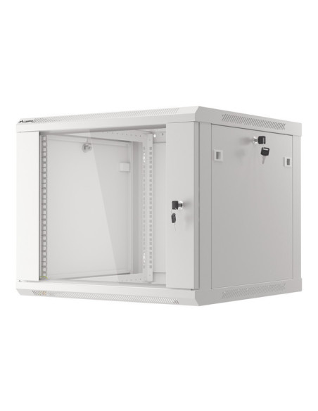 LANBERG RACKOVÁ SKRIŇA 19" PRO MONTÁŽ NA STENU 9U/600X600 (FLAT PACK) V2 ŠEDÁ