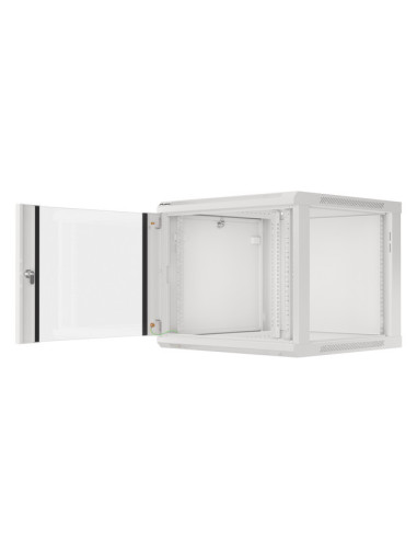 LANBERG RACKOVÁ SKRIŇA 19" PRO MONTÁŽ NA STENU 9U/600X600 (FLAT PACK) V2 ŠEDÁ