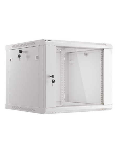LANBERG RACKOVÁ SKRIŇA 19" PRO MONTÁŽ NA STENU 9U/600X600 (FLAT PACK) V2 ŠEDÁ