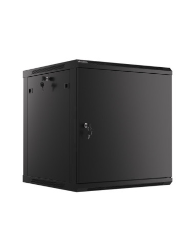 LANBERG RACKOVÁ SKRIŇA 19" NÁSTENNÁ 12U/600X600 PRO VLASTNÚ MONTÁŽ S KOVOVÝMI DVERAMI ČIERNA
