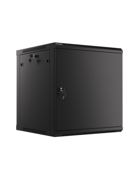 LANBERG RACKOVÁ SKRIŇA 19" NÁSTENNÁ 12U/600X600 PRO VLASTNÚ MONTÁŽ S KOVOVÝMI DVERAMI ČIERNA