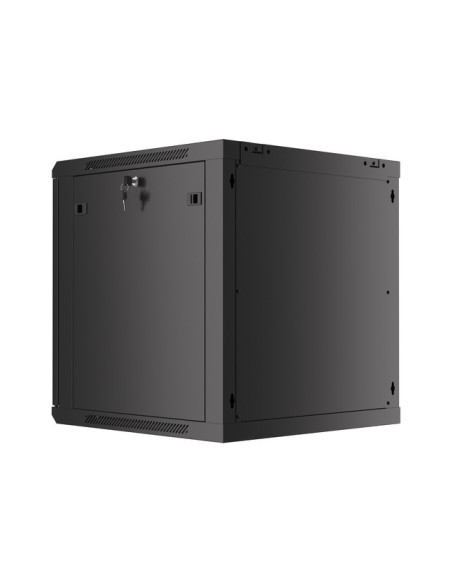 LANBERG RACKOVÁ SKRIŇA 19" NÁSTENNÁ 12U/600X600 PRO VLASTNÚ MONTÁŽ S KOVOVÝMI DVERAMI ČIERNA