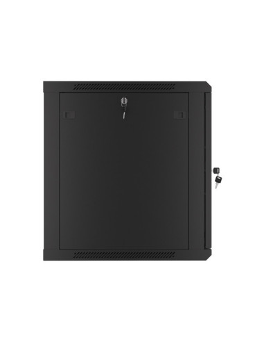 LANBERG RACKOVÁ SKRIŇA 19" NÁSTENNÁ 12U/600X600 PRO VLASTNÚ MONTÁŽ S KOVOVÝMI DVERAMI ČIERNA