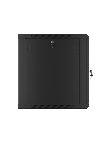 LANBERG RACKOVÁ SKRIŇA 19" NÁSTENNÁ 12U/600X600 PRO VLASTNÚ MONTÁŽ S KOVOVÝMI DVERAMI ČIERNA