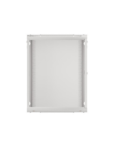 LANBERG 19" RACKOVÁ SKRIŇA PRO MONTÁŽ NA STENU 15U/600X600 (FLAT PACK) S PROSKLENÝMI DVERAMI ŠEDÁ V2c