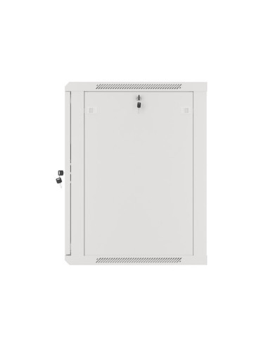 LANBERG 19" RACKOVÁ SKRIŇA PRO MONTÁŽ NA STENU 15U/600X600 (FLAT PACK) S PROSKLENÝMI DVERAMI ŠEDÁ V2c