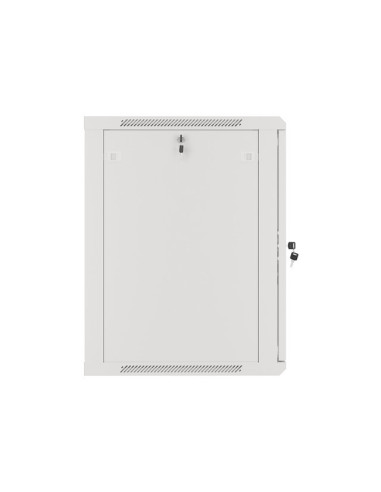 LANBERG 19" RACKOVÁ SKRIŇA PRO MONTÁŽ NA STENU 15U/600X600 (FLAT PACK) S PROSKLENÝMI DVERAMI ŠEDÁ V2c