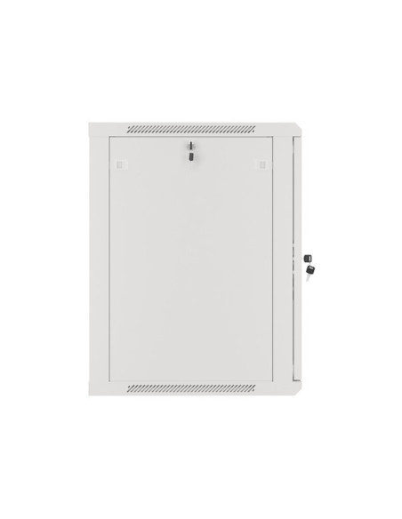 LANBERG 19" RACKOVÁ SKRIŇA PRO MONTÁŽ NA STENU 15U/600X600 (FLAT PACK) S PROSKLENÝMI DVERAMI ŠEDÁ V2c