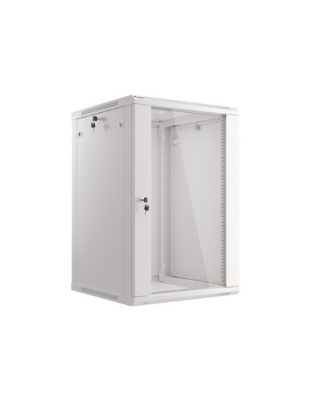 LANBERG 19" RACKOVÁ SKRIŇA PRO MONTÁŽ NA STENU 18U/600X600 (FLAT PACK) ŠEDÁ V2