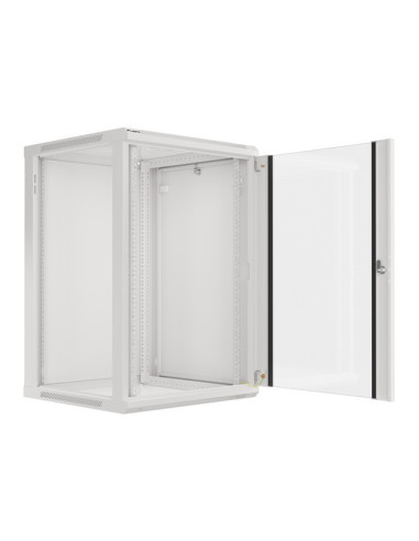 LANBERG 19" RACKOVÁ SKRIŇA PRO MONTÁŽ NA STENU 18U/600X600 (FLAT PACK) ŠEDÁ V2