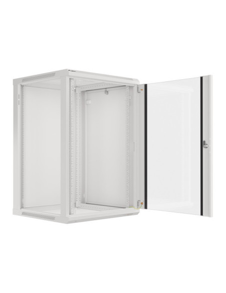 LANBERG 19" RACKOVÁ SKRIŇA PRO MONTÁŽ NA STENU 18U/600X600 (FLAT PACK) ŠEDÁ V2