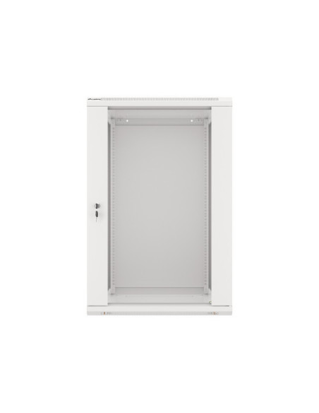 LANBERG 19" RACKOVÁ SKRIŇA PRO MONTÁŽ NA STENU 18U/600X600 (FLAT PACK) ŠEDÁ V2