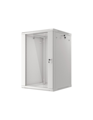 LANBERG 19" RACKOVÁ SKRIŇA PRO MONTÁŽ NA STENU 18U/600X600 (FLAT PACK) ŠEDÁ V2
