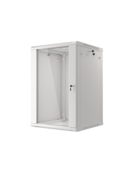 LANBERG 19" RACKOVÁ SKRIŇA PRO MONTÁŽ NA STENU 18U/600X600 (FLAT PACK) ŠEDÁ V2