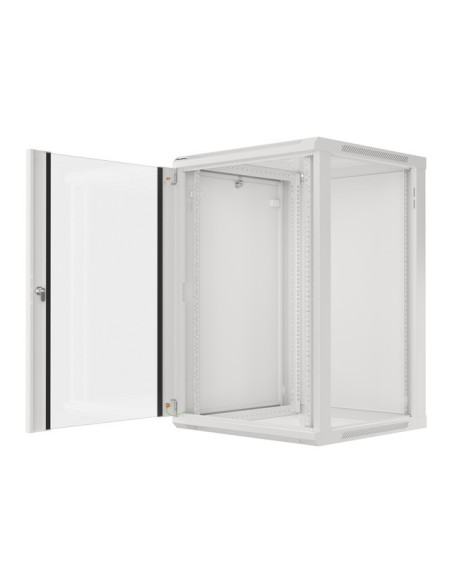 LANBERG 19" RACKOVÁ SKRIŇA PRO MONTÁŽ NA STENU 18U/600X600 (FLAT PACK) ŠEDÁ V2