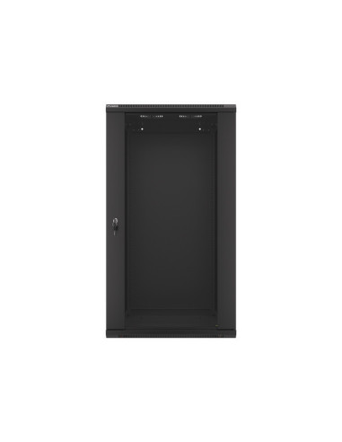 LANBERG 19" RACKOVÁ SKRIŇA PRO MONTÁŽ NA STENU 22U/600X600 (FLAT PACK) ČIERNA V2